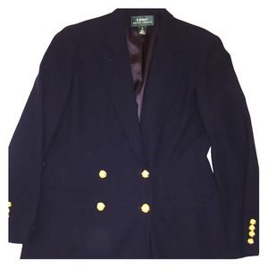 Classic Lauren Ralph Lauren Navy Blue Blazer